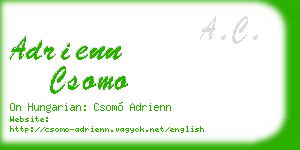 adrienn csomo business card