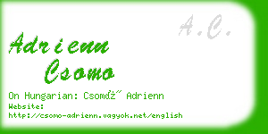 adrienn csomo business card